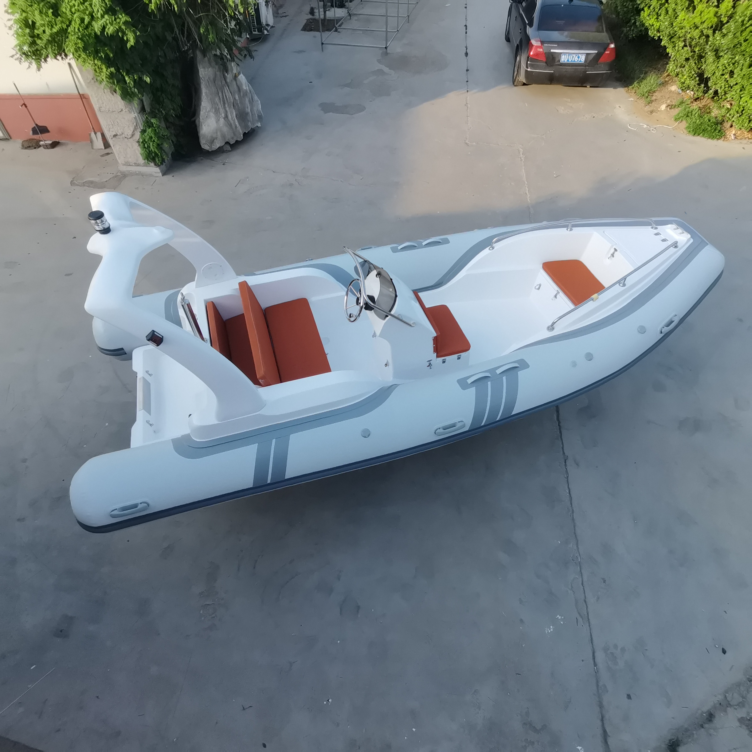 Ce Rowing Yacht Rib Fishing Fiberglass Motor Kayak Speed Vessel Luxury Rigid Pontoon Jet Boat With Custom Made Logo