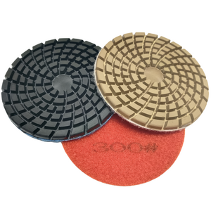 4 Inch Diamond Abrasive 100mm Resin Wet Polishing Pad Marble Terrazzo Concrete Polishing Pad