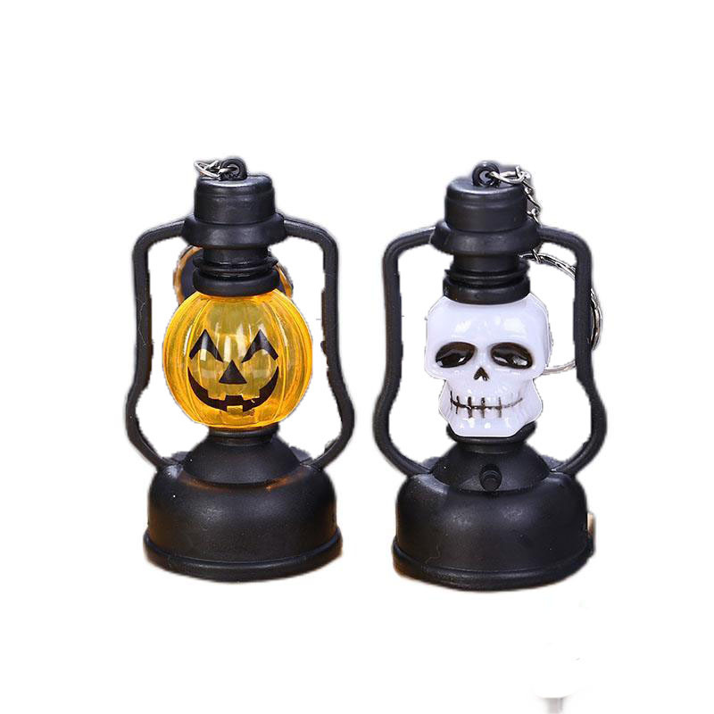 Halloween Decorations Pumpkin Light Gradient Flash Horse Lamp Bar Decoration Led Battery Portable Night Light