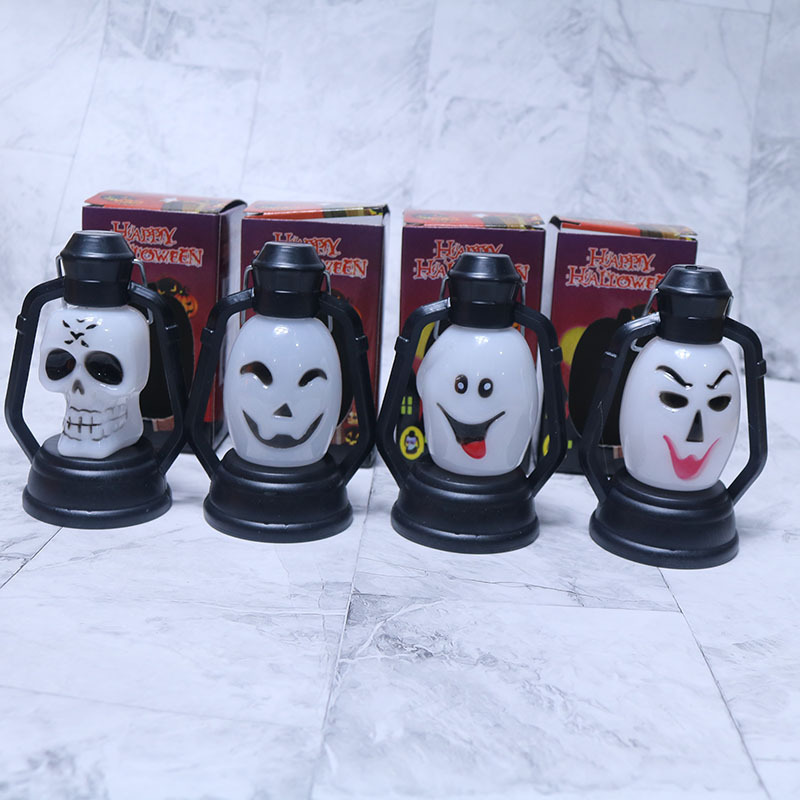 Halloween Ghost LED Flame Candle KTV Bar Nightlight Horse Lantern for Parties and Birthdays Window Shooting Props