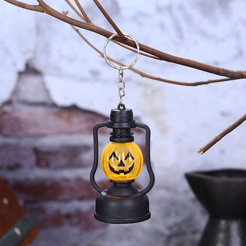 Halloween Decorations Pumpkin Light Gradient Flash Horse Lamp Bar Decoration Led Battery Portable Night Light