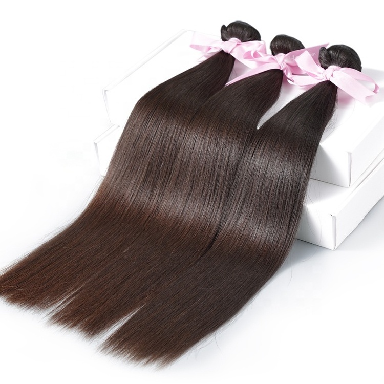 3pieces/Set Cuticle Aligned Human Hair Vendors Silky Straight Weave Raw Burmese Hair