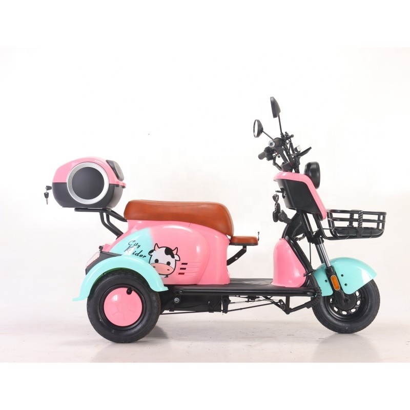 Morden Style Tricycle Spare Parts Sri Lanka Electric Bicycles For Adults 500W CKD SKD 3 Wheel Scooter  Mobility