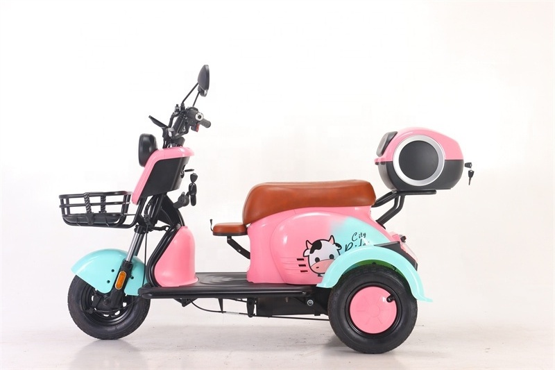 Morden Style Tricycle Spare Parts Sri Lanka Electric Bicycles For Adults 500W CKD SKD 3 Wheel Scooter  Mobility