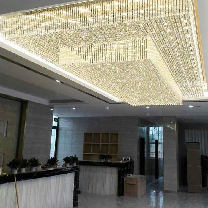 Customizable Light Hotel Project Villa Luxury Ceiling Light Bedroom Restaurant Living Room Crystal Pendant Light