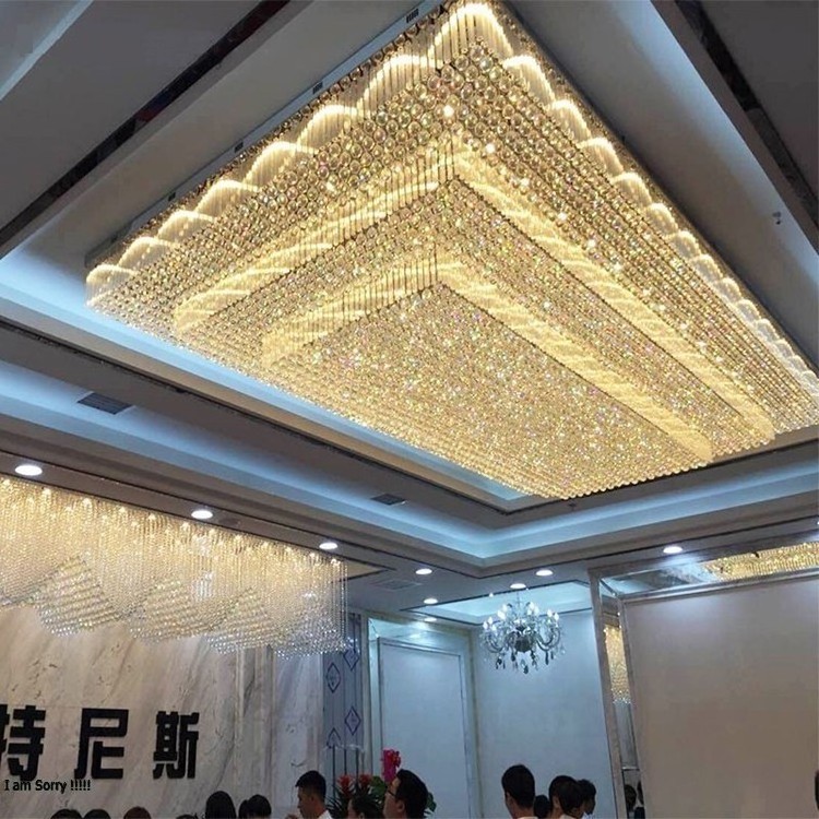 Customizable Light Hotel Project Villa Luxury Ceiling Light Bedroom Restaurant Living Room Crystal Pendant Light