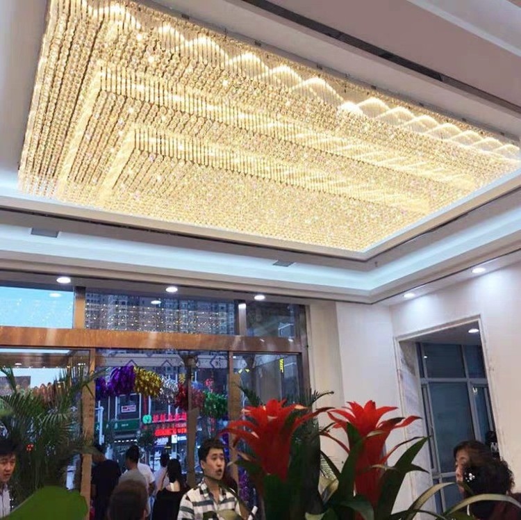 Customizable Light Hotel Project Villa Luxury Ceiling Light Bedroom Restaurant Living Room Crystal Pendant Light