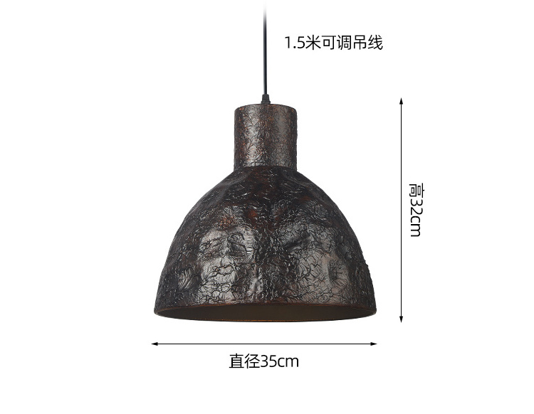 Wholesale American retro classic black pendant lamp for hotel restaurant bar dining table single small pendant light