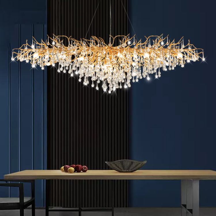 chandelier light modern pendant light chandeliers lamp luxury for restaurant gold raindrop crystal light fixtures