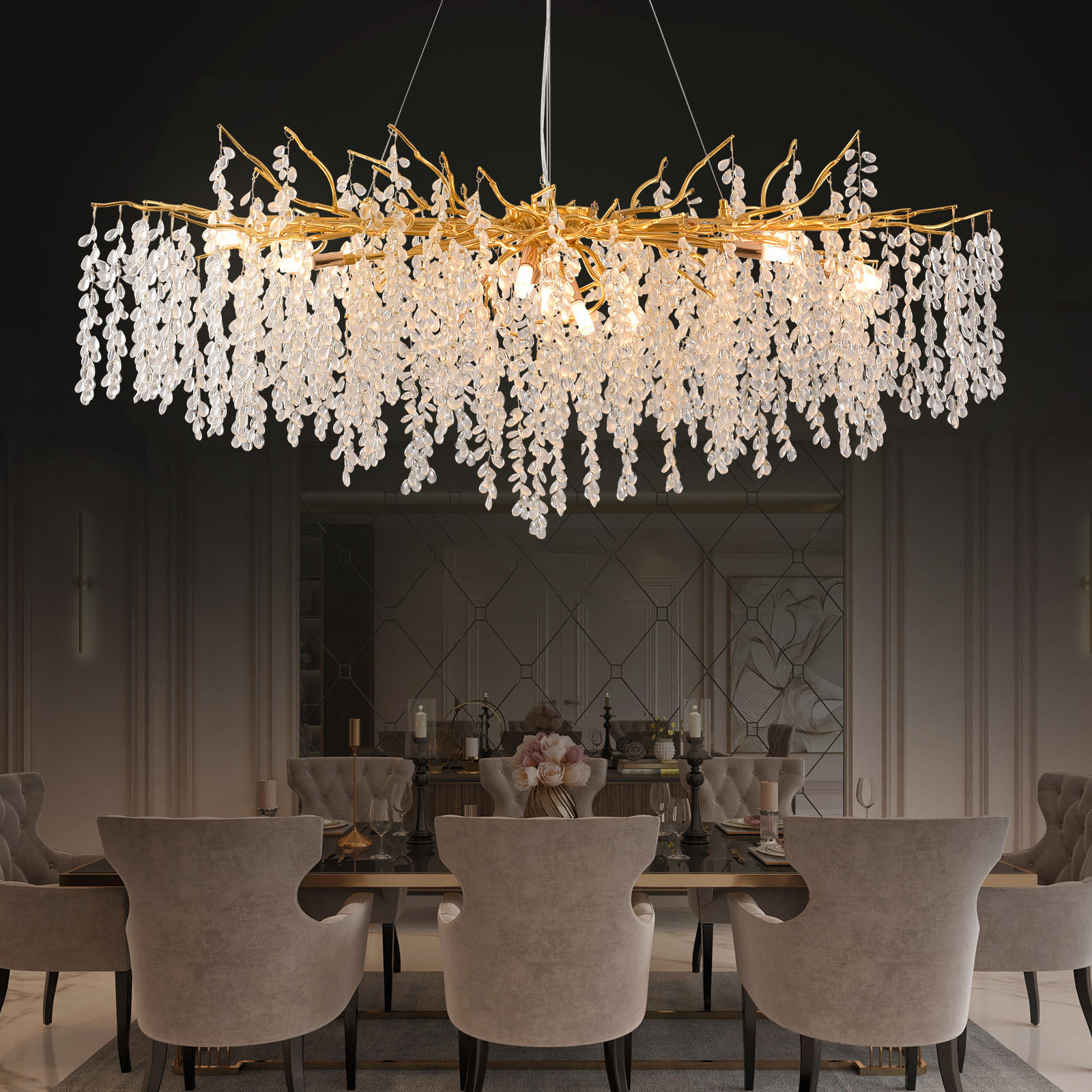 chandelier luxury modern pendant lamp for kitchen  lighting decoration light restaurant fixtures chandeliers