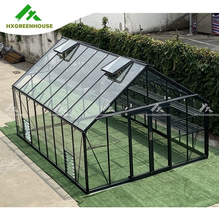 Wind resistant prefabricated one stop gardens greenhouse parts greenhouse victorian glass green house single-span greenhouses