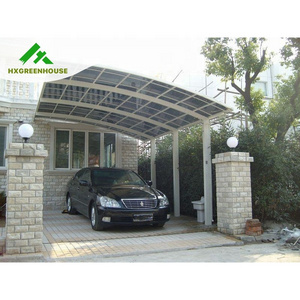 High ranking rust-proof aluminum frame polycarbonate covering carport canopy