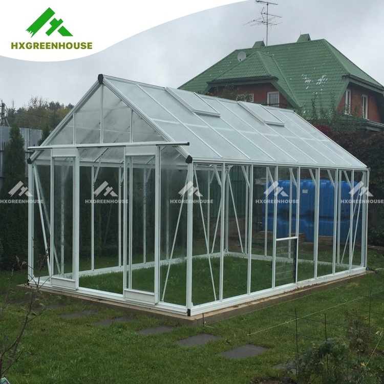 Wind resistant prefabricated one stop gardens greenhouse parts greenhouse victorian glass green house single-span greenhouses