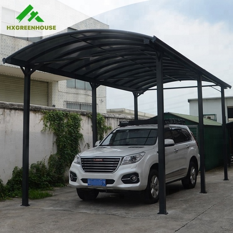 New Design Cheap Carports Garages with Polycarbonate Roof Car Garages Canopies Sheds Plastic Garages Metal Aluminium 1.2-1.8 Mm