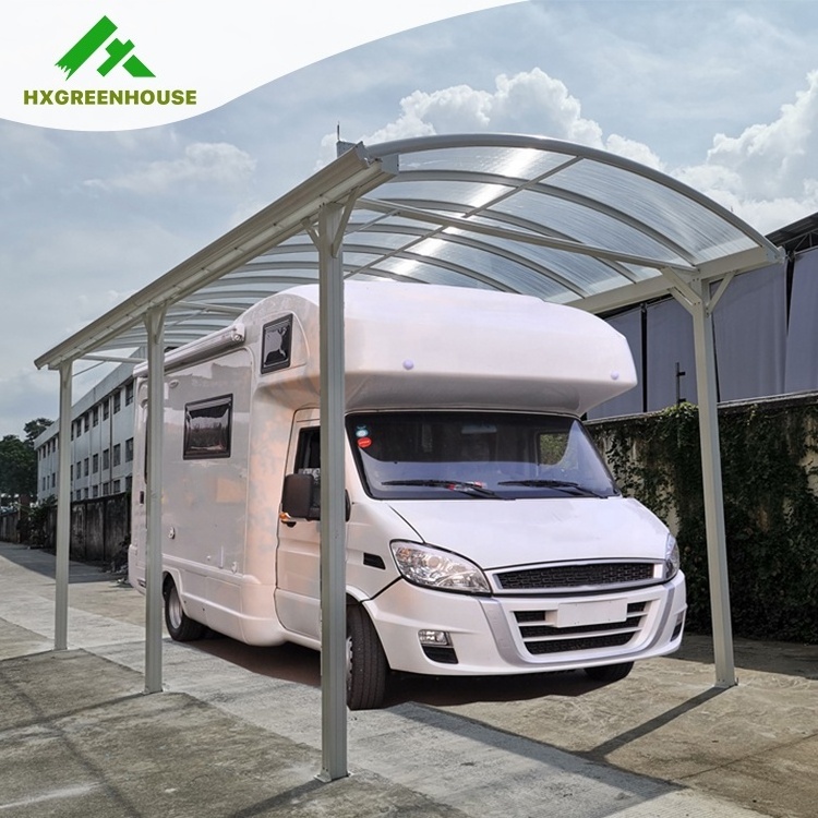 Single aluminium build rv canopy 4x10m alluminio prezzi dome frame wash carports car port single slope alu carport