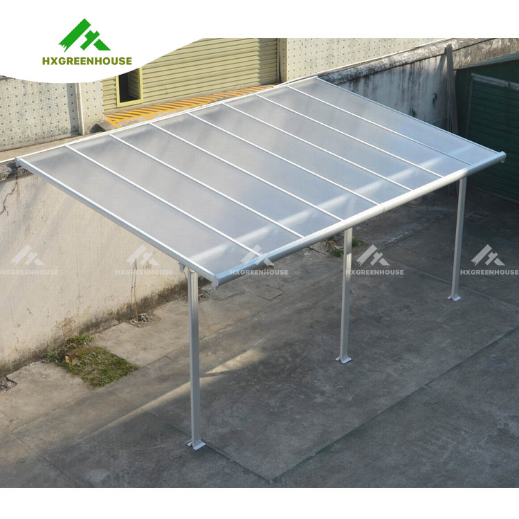 Gazebo Outdoor Polycarbonate Roof Door Canopy Awning Garden Fireproof Window Shed Slide Retractable Patio Cover