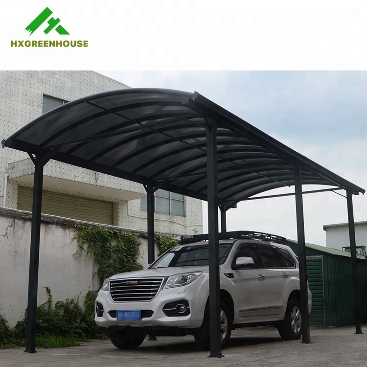 Car Parking Shelters Motorcycle Shed Garage Canopies Aluminium Carport Sun Shed Easy Installation Metal Aluminium 1.2-1.8 Mm