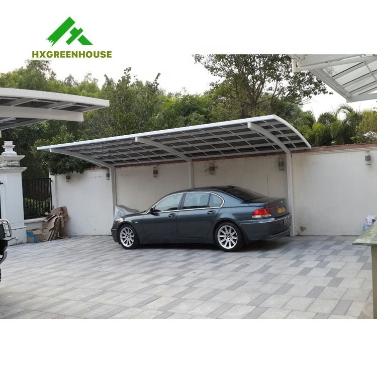 High ranking rust-proof aluminum frame polycarbonate covering carport canopy