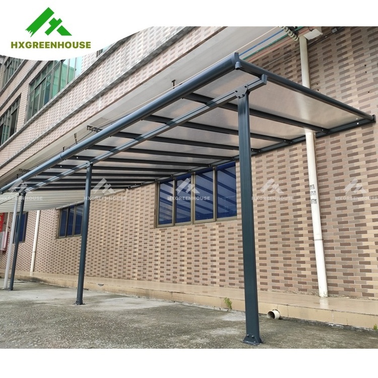 Rain canopies polycarbonate waterproof garden roof door patio outdoor awning canopy with aluminum canopy