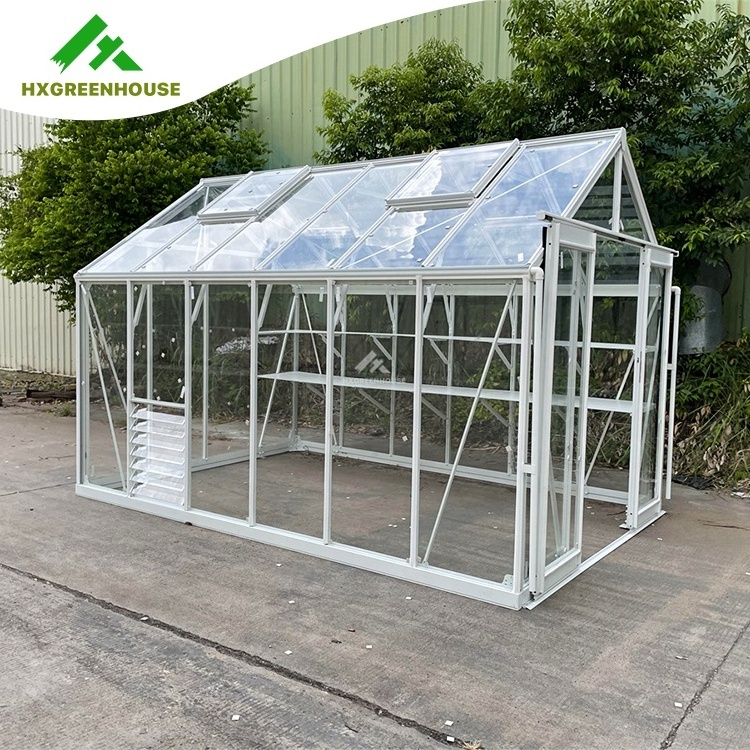 Wind resistant prefabricated one stop gardens greenhouse parts greenhouse victorian glass green house single-span greenhouses