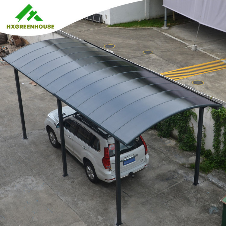 New Design Cheap Carports Garages with Polycarbonate Roof Car Garages Canopies Sheds Plastic Garages Metal Aluminium 1.2-1.8 Mm