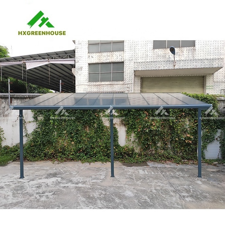 Gazebo Outdoor Polycarbonate Roof Door Canopy Awning Garden Fireproof Window Shed Slide Retractable Patio Cover