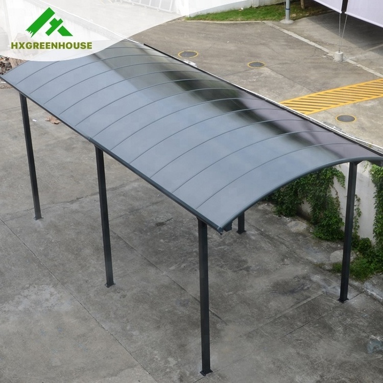 Car Parking Shelters Motorcycle Shed Garage Canopies Aluminium Carport Sun Shed Easy Installation Metal Aluminium 1.2-1.8 Mm