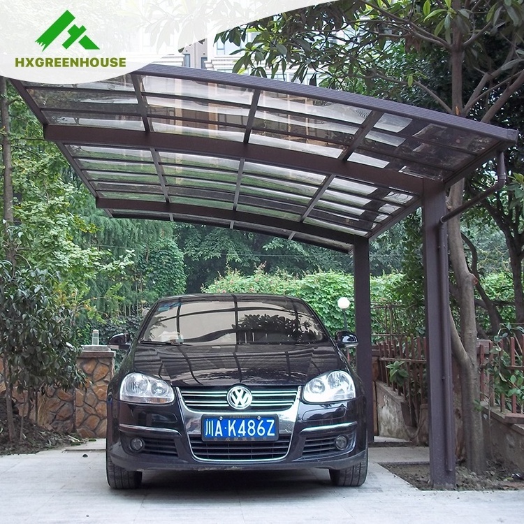 High ranking rust-proof aluminum frame polycarbonate covering carport canopy