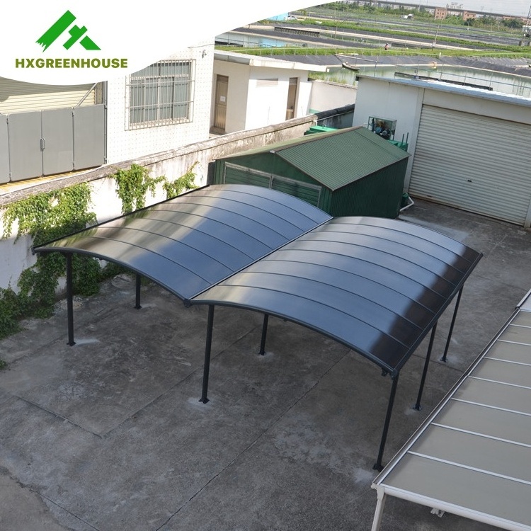 Factory specializing made polycarbonate roof Carports car parking shed roof car parking shed Waterproof Carport Shutter Roof