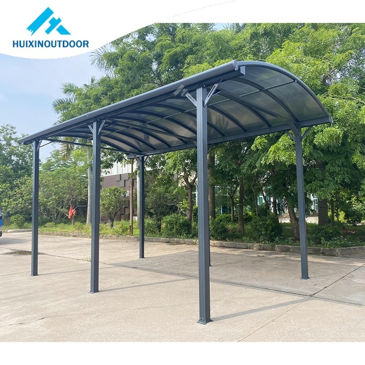 Metal Carport Waterproof Car Shelter Aluminium Polycarbonate Canopy Cover Aluminum Frame Metal Carport For Car Parking