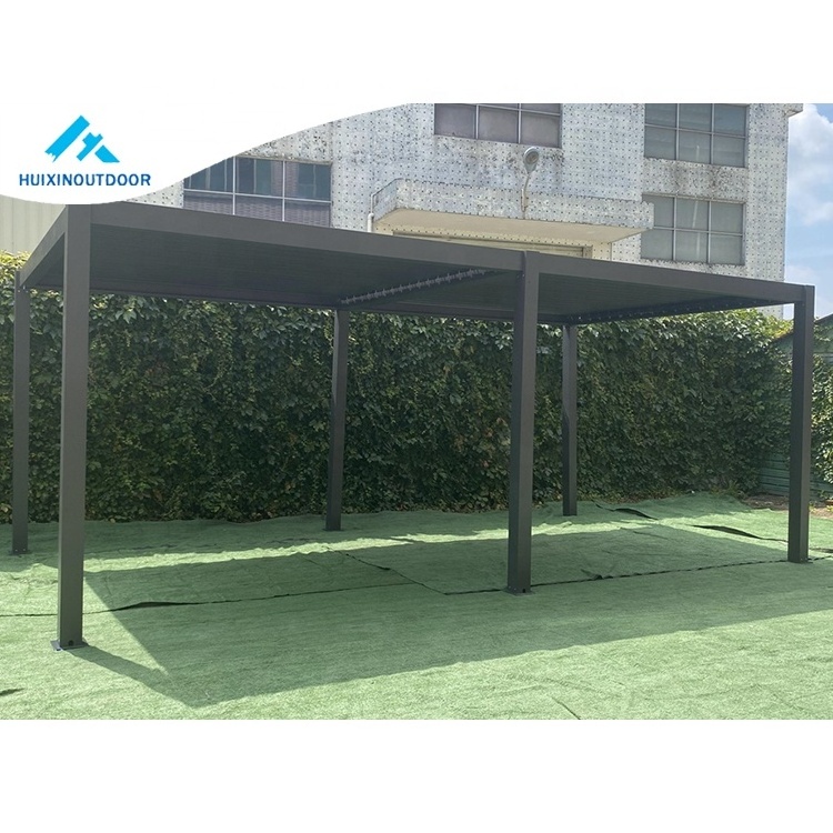 Windproof And Waterproof Aluminium Outdoor Design Arch Gate  Modern Pergola Trade Wall Mounted Gazebo