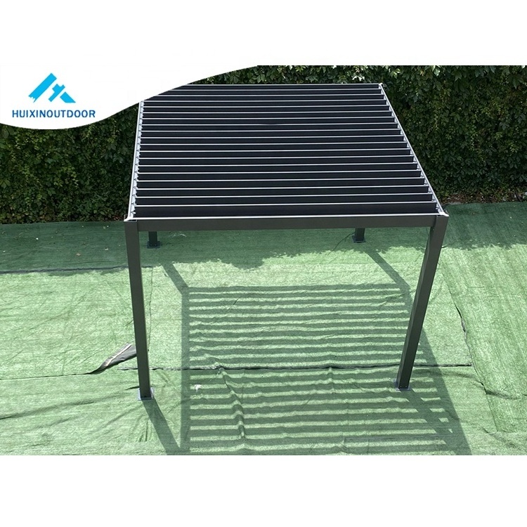 New  Gazebo Louvered Roof Kit Louver Aluminum Cover Waterproof Outdoor Exterior Pergola Metal Louver Roof Gazebo Patio