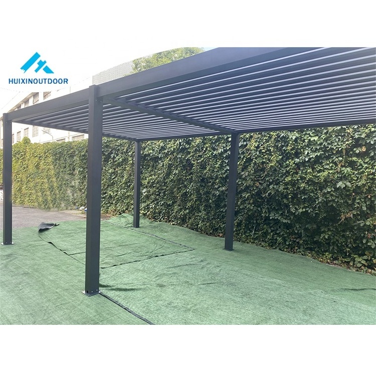 New Product System Solar Sun Shade Climatique Sunscreen Terrace Gazebo Electric Smart Pergola