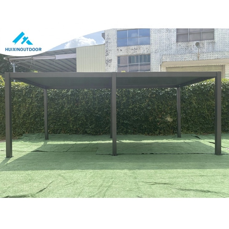 Screen printed profil arche pavilion solar panel umbrella gazebos wall mounted rectangle remote control pergola