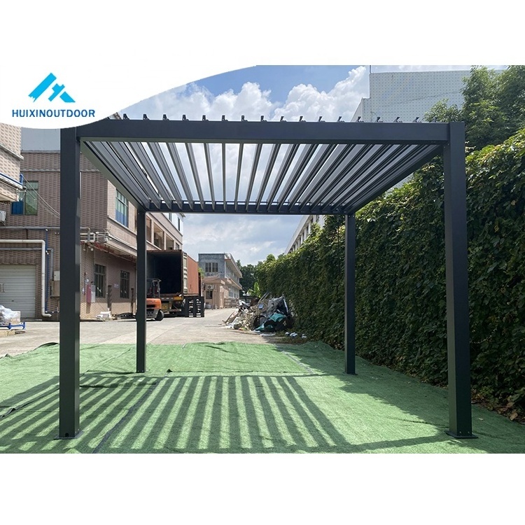 Flat Roof Canopy Net Pavilion De Madera Modern Gazebo For Outdoor Wall Pergola