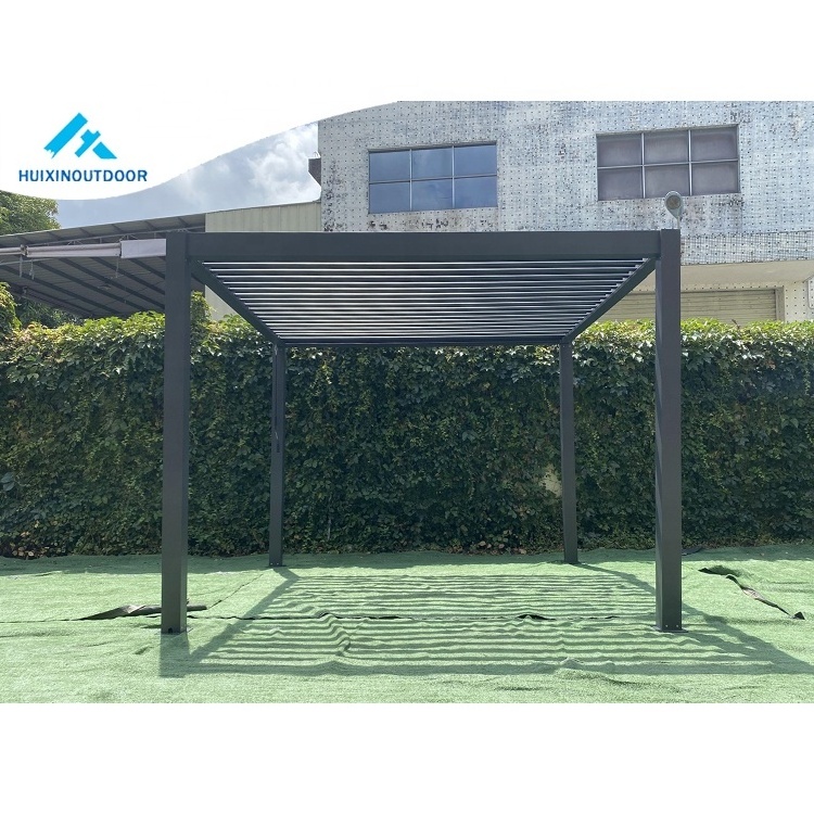 Flat Roof Canopy Net Pavilion De Madera Modern Gazebo For Outdoor Wall Pergola