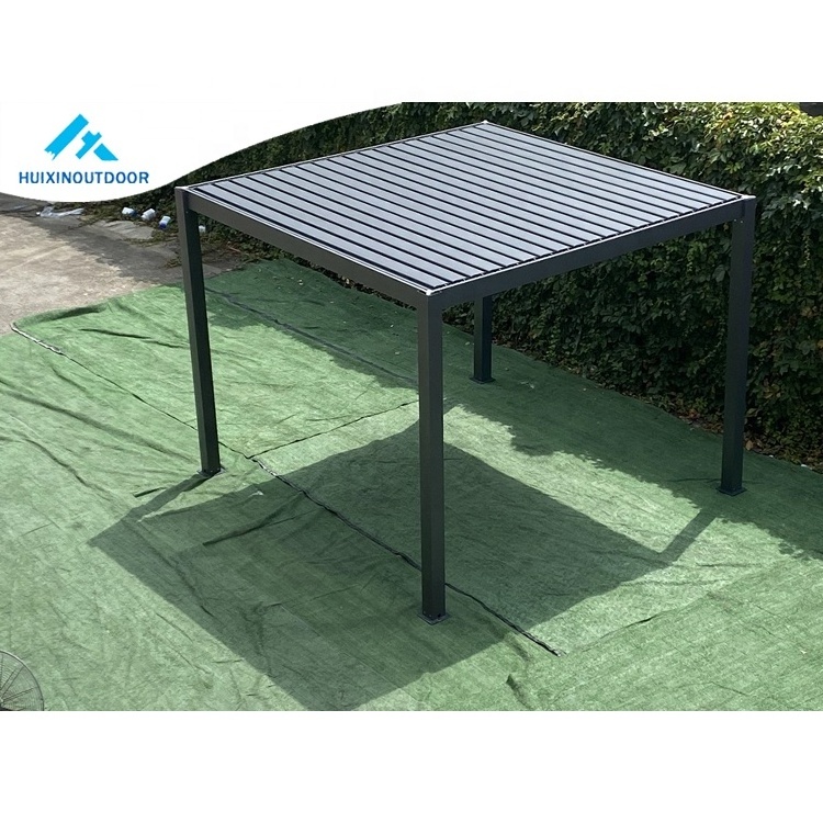 Aluminium System Prefab Gazebo Pop Up  Outdoor Waterproof Arche Rectangle  Pergola Aluminum Opening And Closing Patio  Gazebo