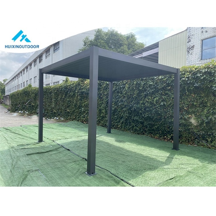 Aluminium System Prefab Gazebo Pop Up  Outdoor Waterproof Arche Rectangle  Pergola Aluminum Opening And Closing Patio  Gazebo