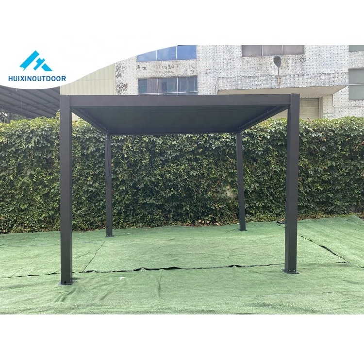 Wrought iron brackets wood aluminum pergolas 6x3m modern in pergola for climbing wines 5x5 Lourvered Gazebo Aluminium Pergola