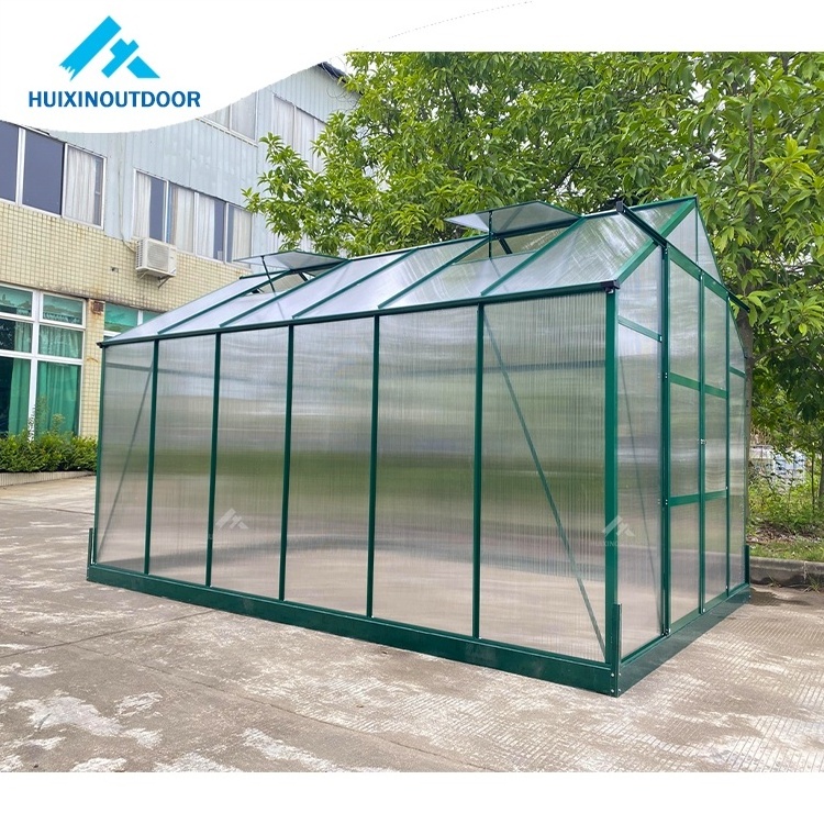 Cheap Home Garden Plastic Polycarbonate Mini Green House Equipment Kit Heavy Duty Aluminium Gazebo Modular Winter Greenhouse