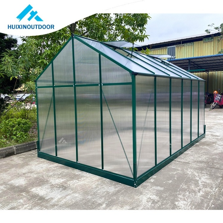 Cheap Home Garden Plastic Polycarbonate Mini Green House Equipment Kit Heavy Duty Aluminium Gazebo Modular Winter Greenhouse