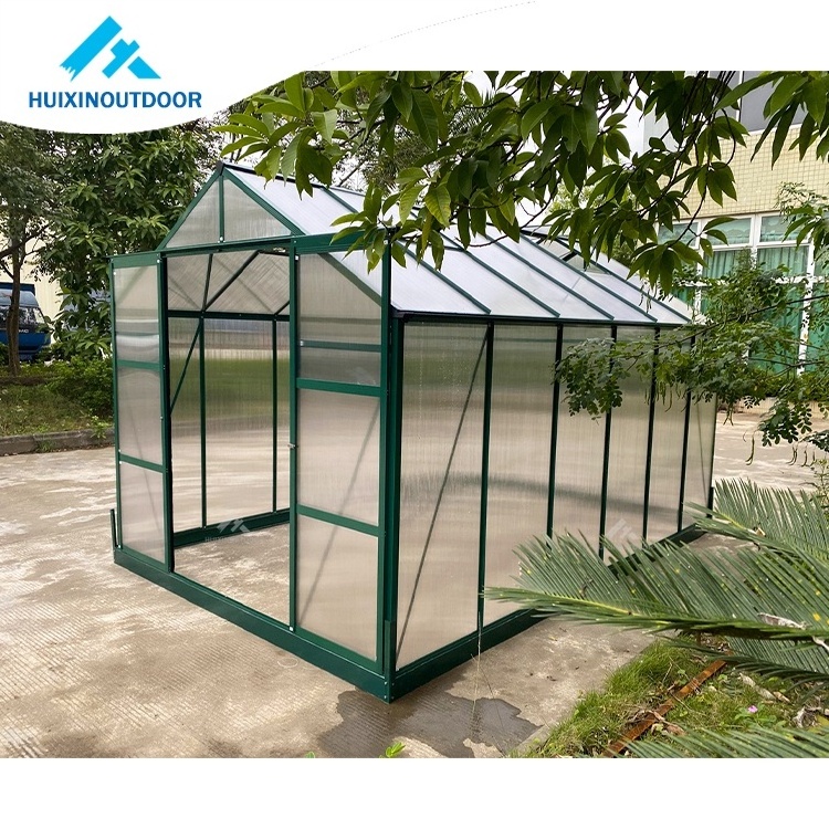 Cheap Home Garden Plastic Polycarbonate Mini Green House Equipment Kit Heavy Duty Aluminium Gazebo Modular Winter Greenhouse