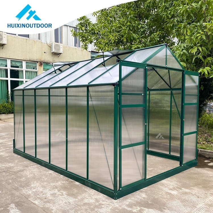 Cheap Home Garden Plastic Polycarbonate Mini Green House Equipment Kit Heavy Duty Aluminium Gazebo Modular Winter Greenhouse