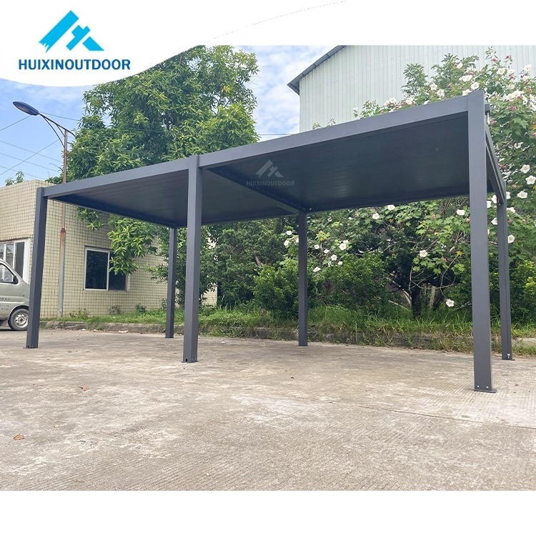 Outdoor pergola model movable canopy gazebo opening closing kitchen swing outside pergola Louvre Pergola Aluminium Wall Mounted