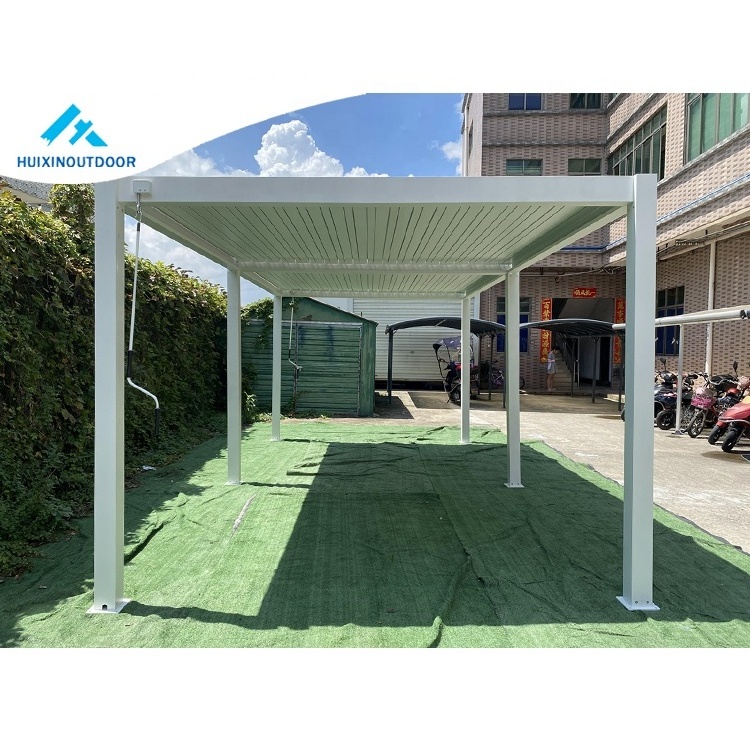 Aluminium Patio Roofing Louver Pergola For Gazebo Area Aluminum Wind Resistant Outdoor Roller Blinds With Gazebo Pergola