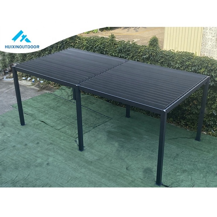 Original Roof Aluminium Gazebo House Metal Pergola Outdoor Aluminium Pergola Kits Aluminum Louvre Roof System Pergola Designs