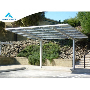 Aluminum Frame Cantilever Waterproof Shade Net Motorized Carport Roofing Material