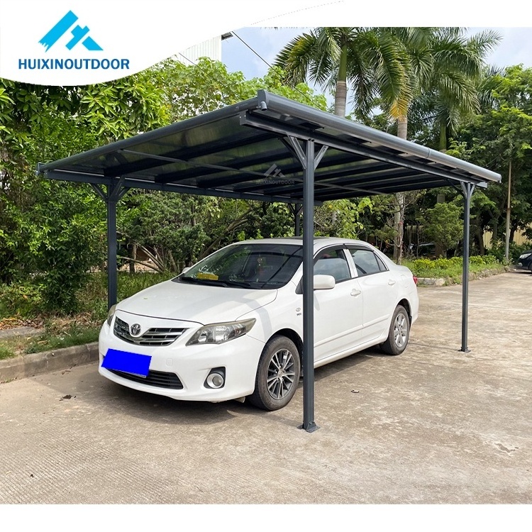 Aluminum Canopy Powder Coated Frame Shade Shelters Carport With Polycarbonate Roof Waterproof and Sunshade Aluminum Carport