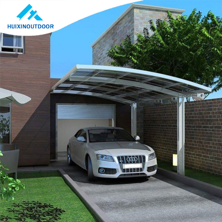 Aluminum Roofing Material Metal Part Demountable Container En Polycarbonate Carport Kit For Sale Car Foldable Garage