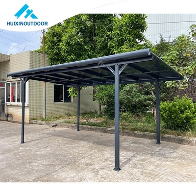 Aluminum Canopy Powder Coated Frame Shade Shelters Carport With Polycarbonate Roof Waterproof and Sunshade Aluminum Carport